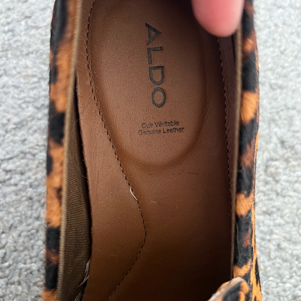Men’s Aldo Ponyhair Cheetah Print Loafers - Picture 7 of 7